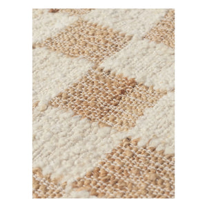 Ferm Living - Plaids aus Wolle und Jute | Weiß