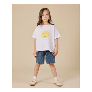 Goldie + Ace – Exclusive Goldie+Ace x Smallable – Oversize-T-Shirt Soleil | Weiß