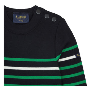 Le Minor - Gestreifter Merinowoll-Pullover x Smallable | Marineblau