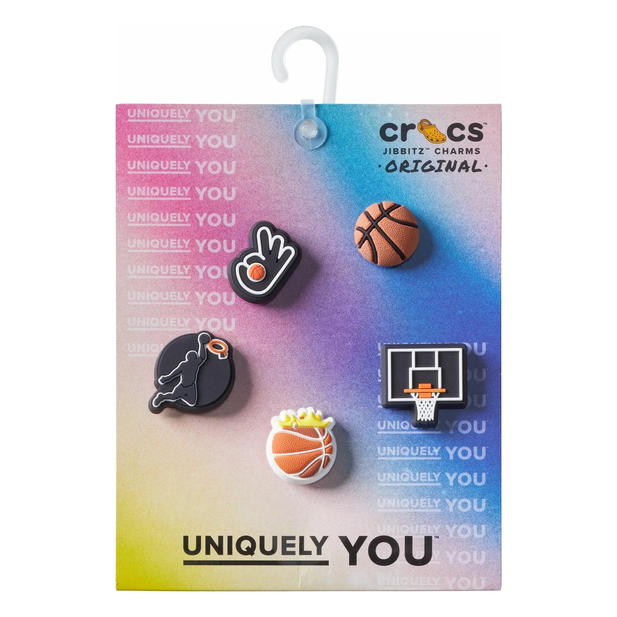 Crocs - 5er Jibbitz Basketball-Set | Schwarz