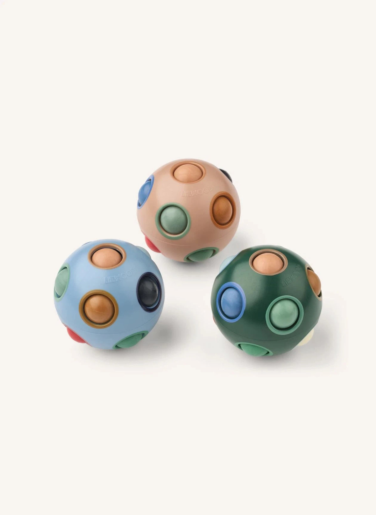 Liewood - Solene Pop-Up Bälle - 3er Set | Sanftes Toscana-Mix