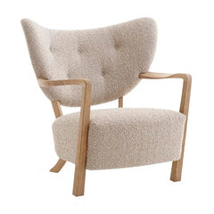 & Tradition - Wulff ATD2 Loungesessel, Eichenrahmen | Beige