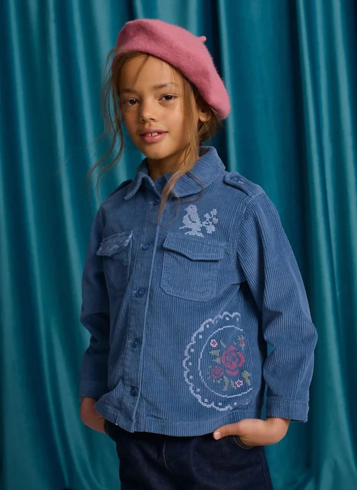 Gingersnaps - Vicenta Bestickte Samtjacke | Mavi
