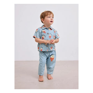 Bobo Choses - Bobo Denim Hellblaues Hemd | Blau