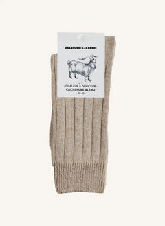 Homecore - Kaschmir Socken | Beige