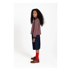 Finger in der Nase – Bahia-Streifenpoloshirt | Braun