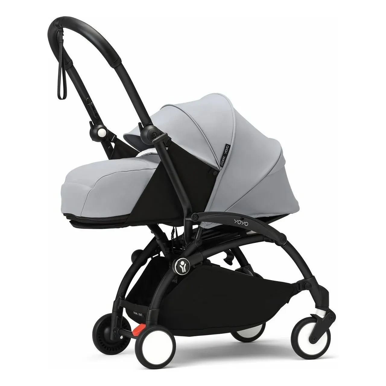 Stokke® - YOYO³ 0+ Kinderwagen für Neugeborene Schwarzes Gestell | Stone