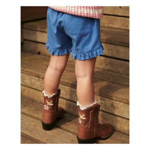 Copenhagen Colors - Niedrige Cowboystiefel Blumen - Copenhagen Colors X Bootstock | Cognac