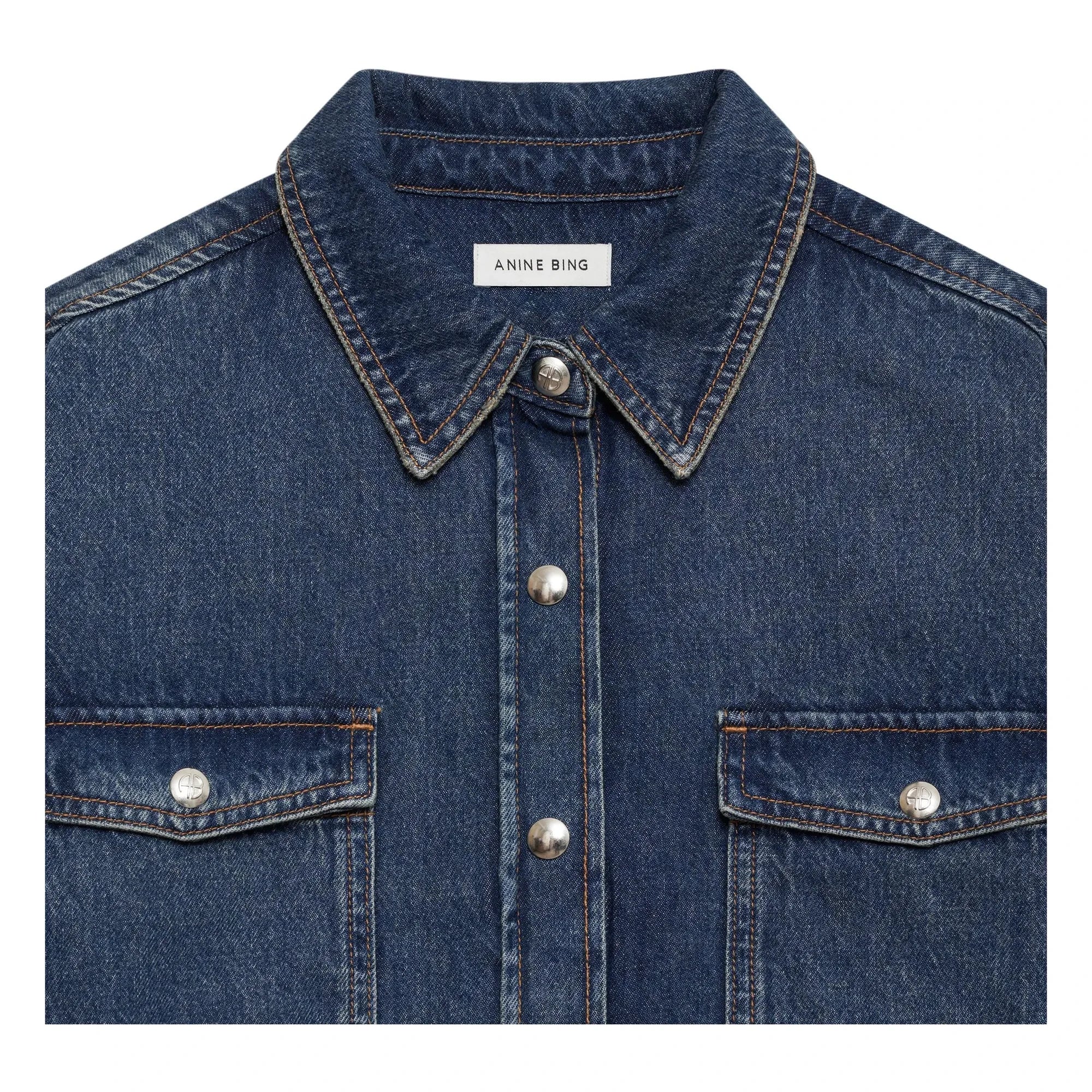 Anine Bing - Paxton Denim Hemd | Blau
