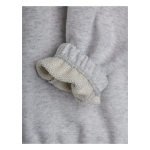 Mini Rodini – Sweatshirt aus Bio-Baumwolle mit Siamkatzen-Print | Graumeliert