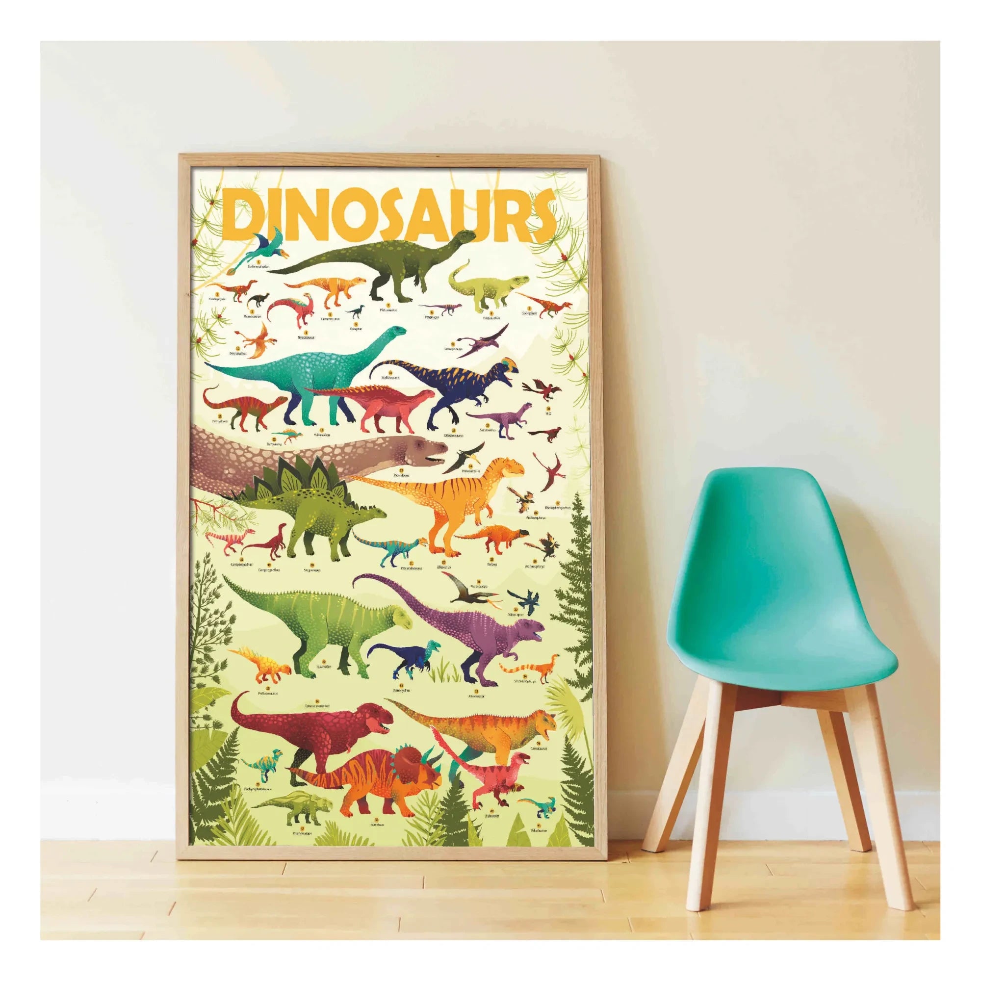 Poppik - Dinosaurier Sticker Poster
