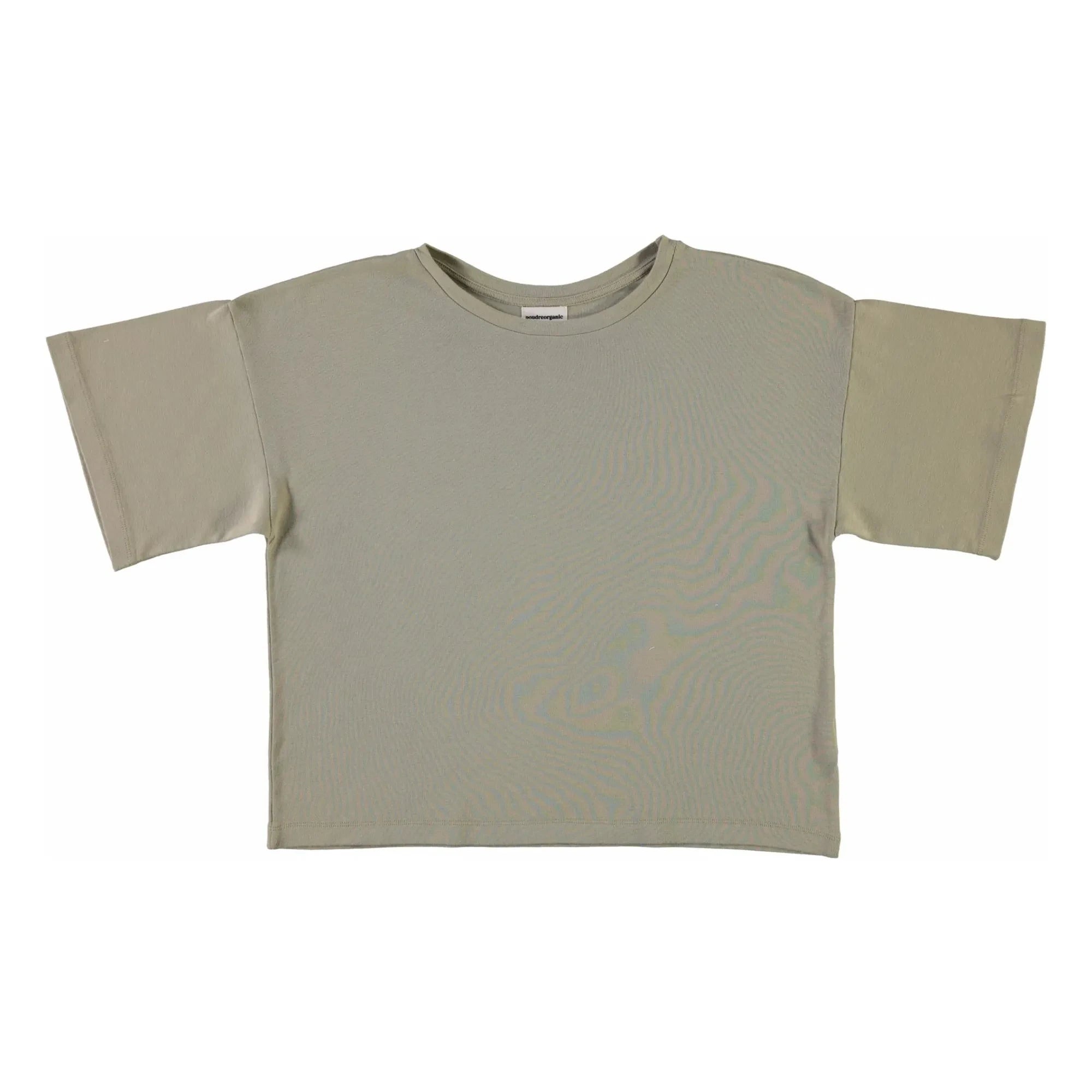 Poudre Organic - Geripptes Avocado-T-Shirt - Damenkollektion | Olivgrün