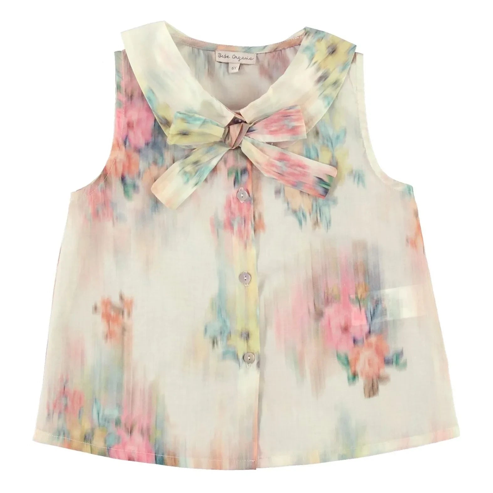 Bebe Organic - Top Nœud Paris Aquarelle | Ecru