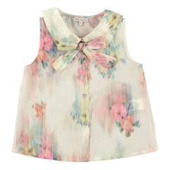 Bebe Organic - Top Nœud Paris Aquarelle | Ecru