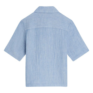 Scotch & Soda – Polo-Chambray-Hemd | Hellblau
