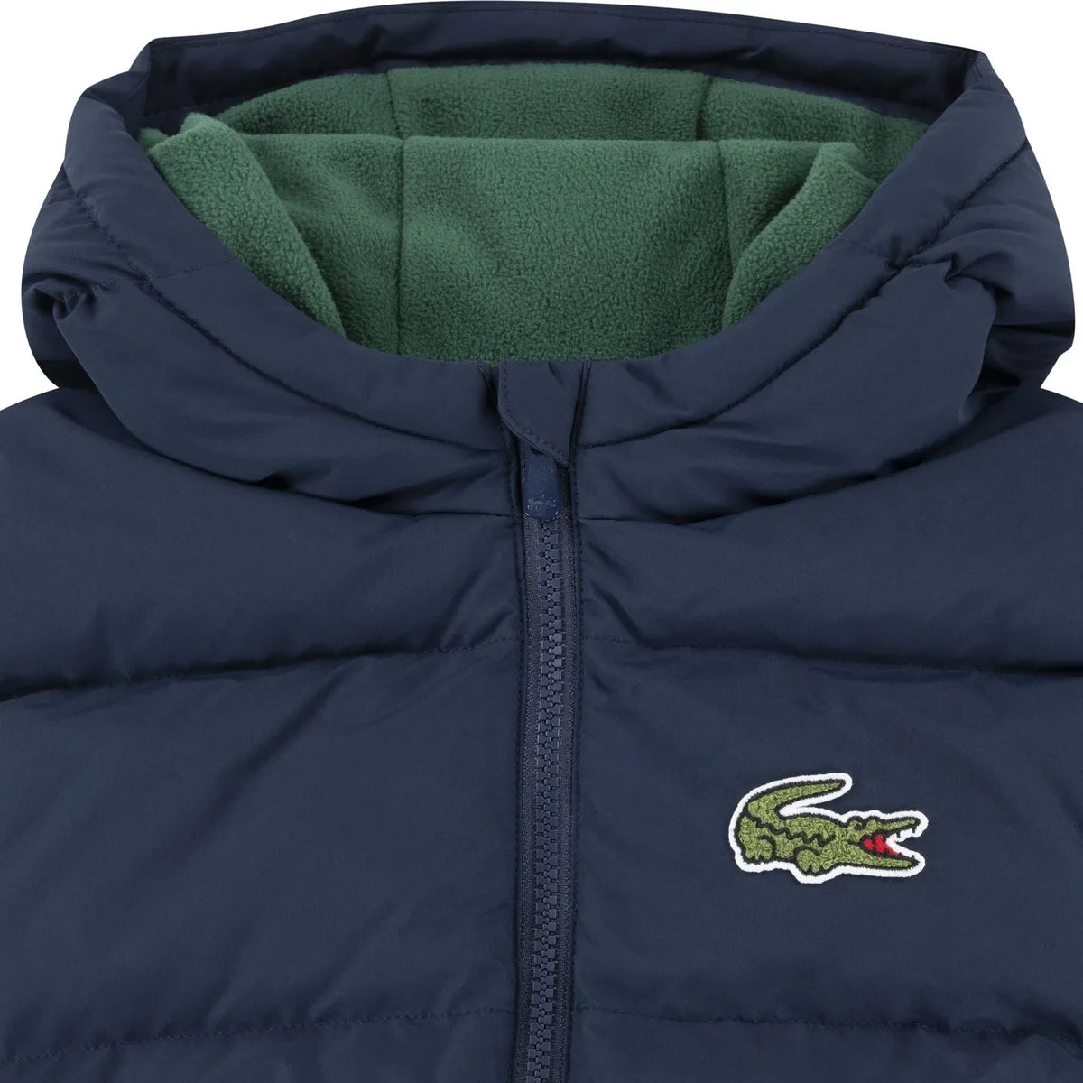 Lacoste - Geri Dönüştürülmüş Elyaf Logolu Dolgulu Mont | Lacivert