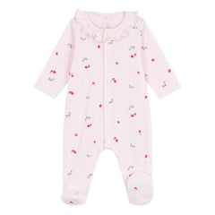 Petit Bateau - Dors Bien Schlafanzug Blumen Bio-Baumwolle | Rosa