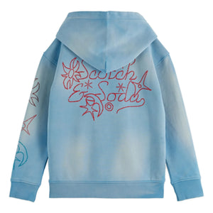 Scotch & Soda – Kapuzenpullover aus Bio-Baumwolle, gewaschen | Hellblau