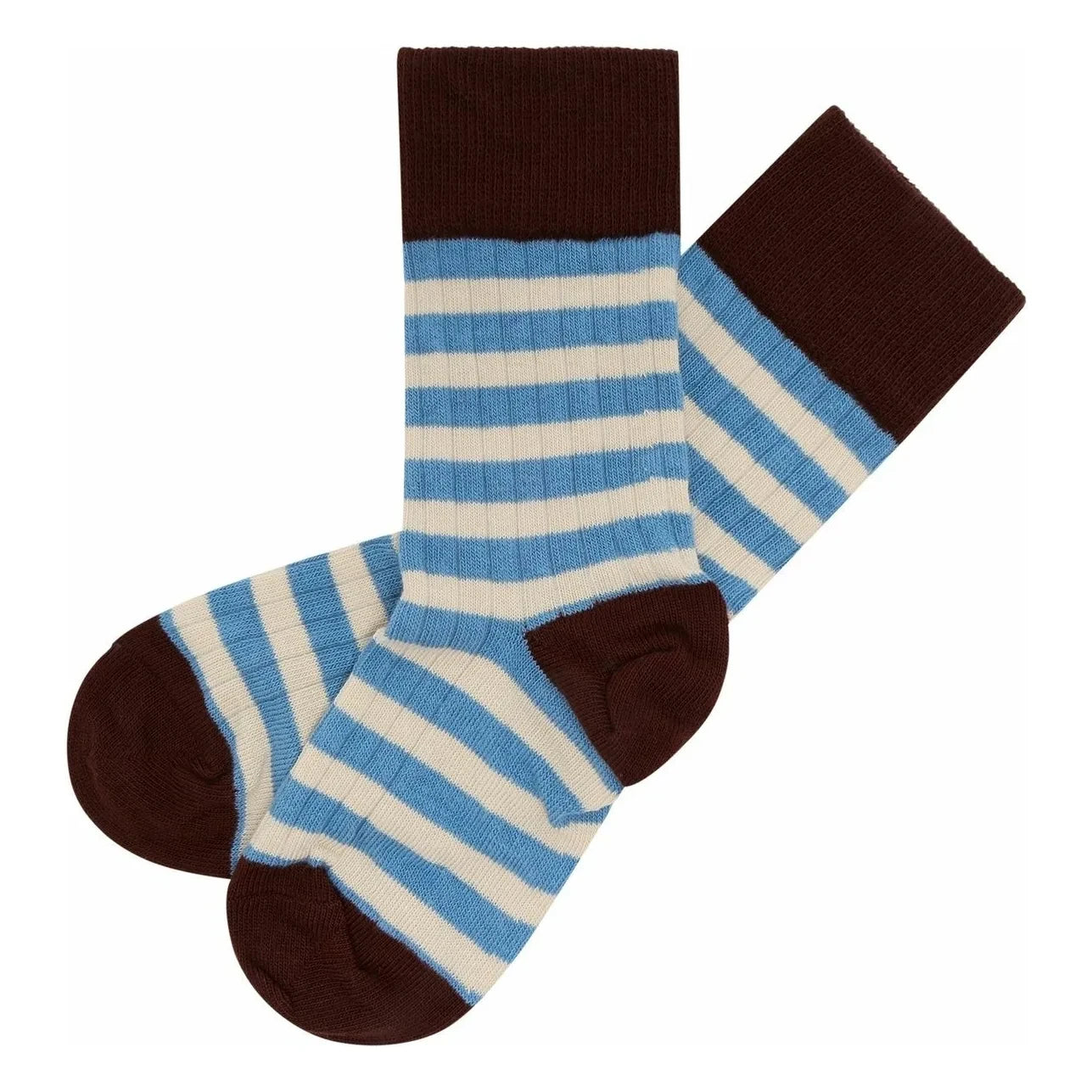 FUB - Klassische Ringelsocken 2er-Set | Azurblau