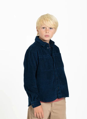 Finger in der Nase - Enara Denim Hemd | Dunkelblau