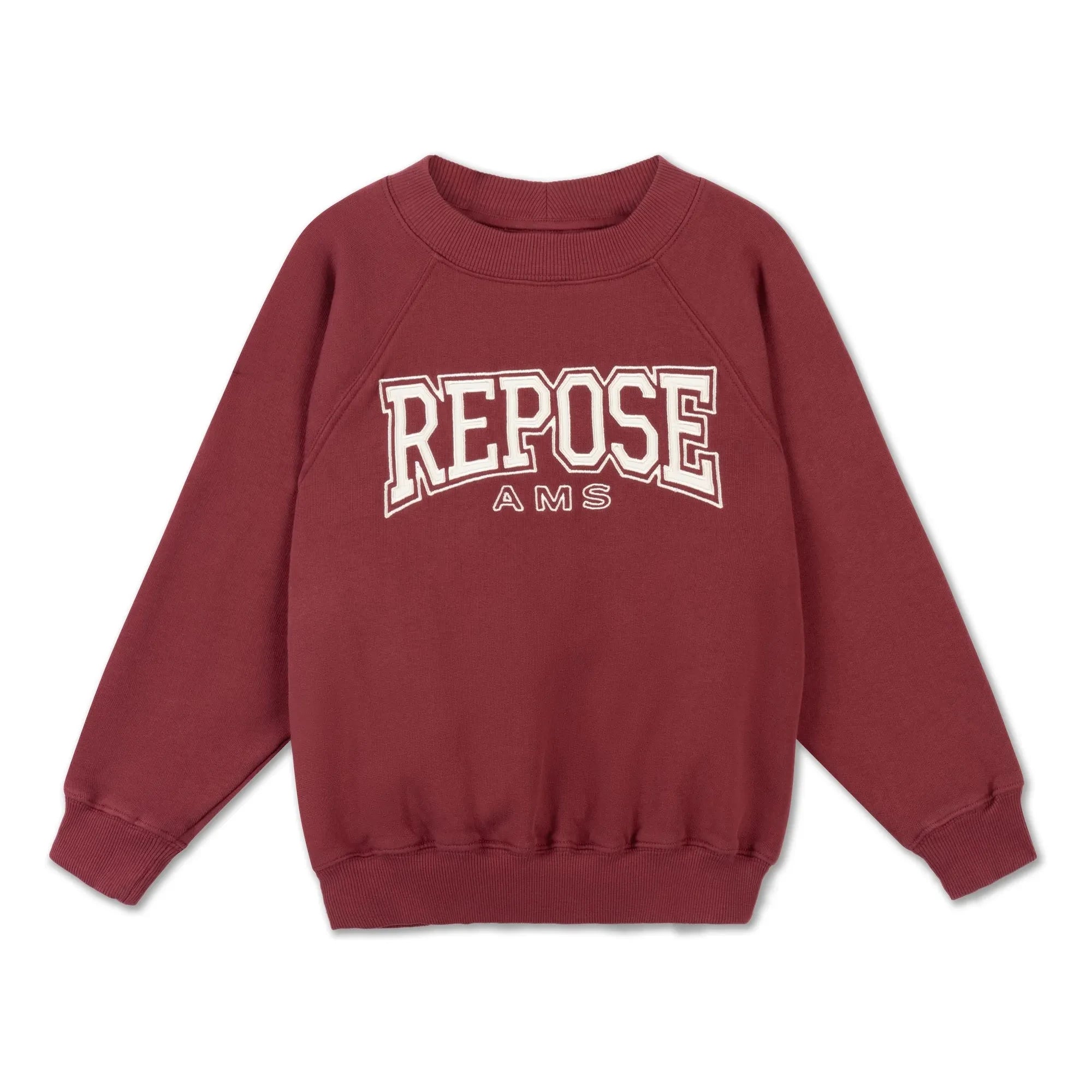 Repose AMS - Bio-Baumwolle Raglan Sweatshirt | Bordeaux