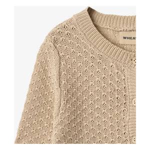 Weizen - Magnella Bio-Baumwoll-Cardigan | Ecru