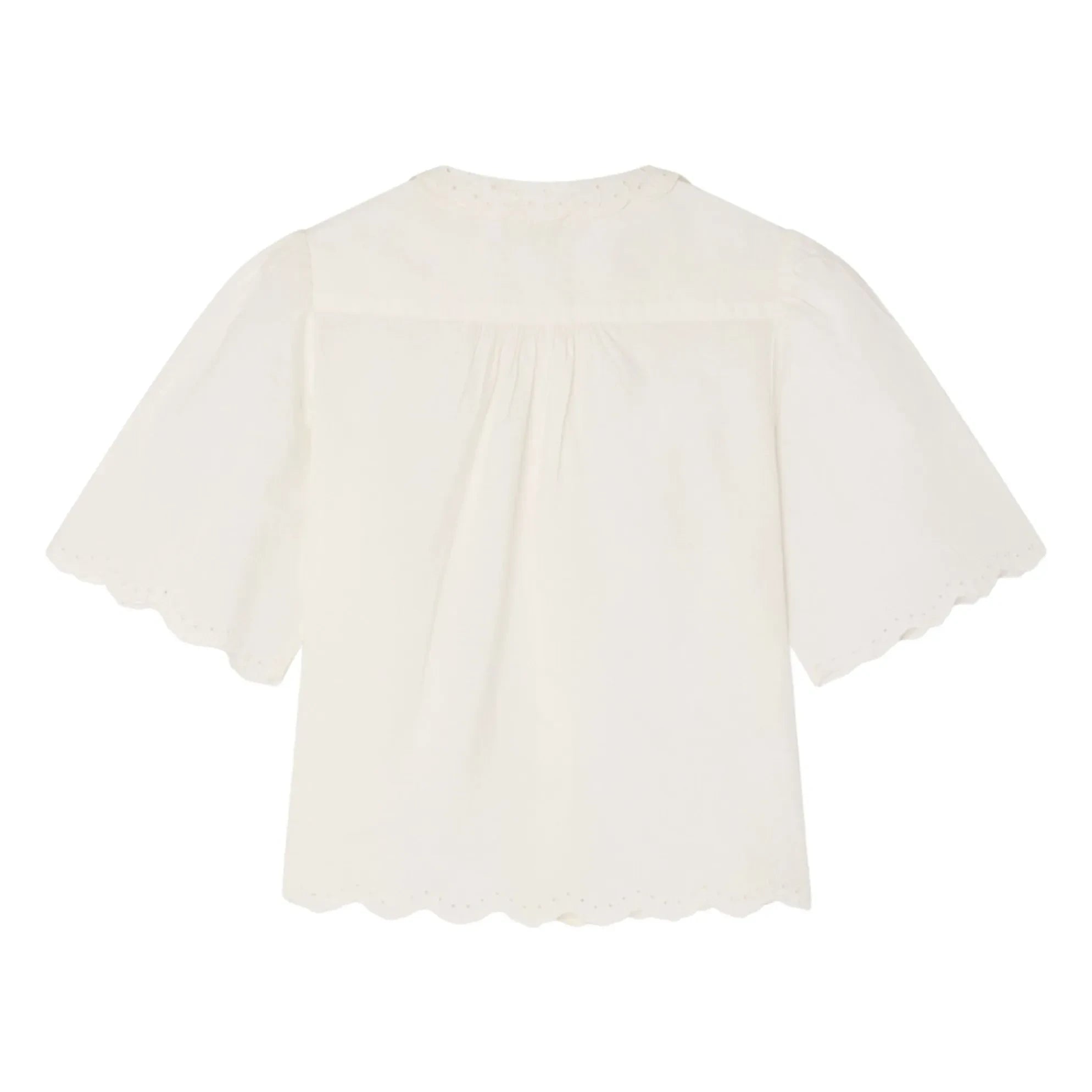 Bonpoint - Lizea Bio-Baumwollbluse | Creme