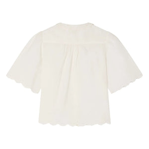 Bonpoint - Lizea Bio-Baumwollbluse | Creme
