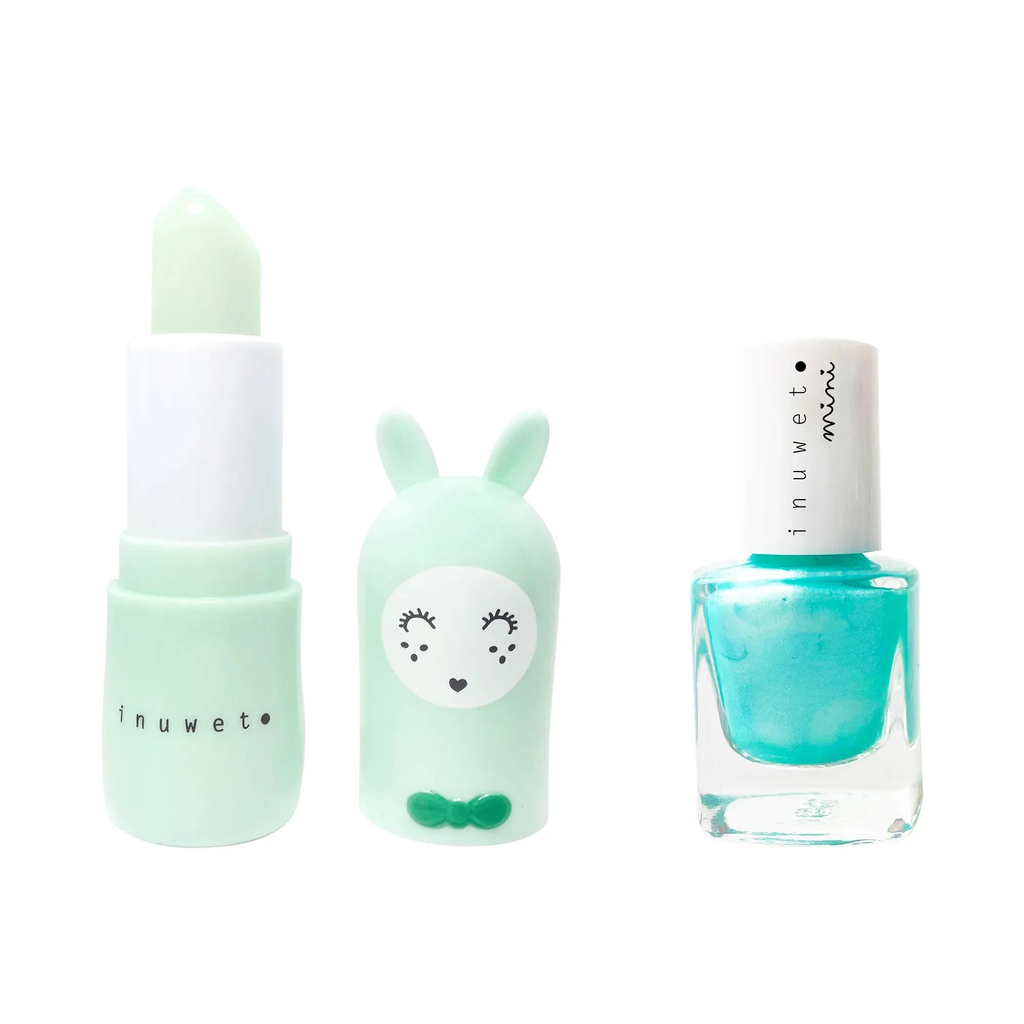 Inuwet - Nagellack und Lippenbalsam Duo Set | Blau