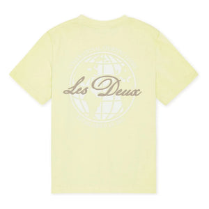 Les Deux - Globe Les Deux T-Shirt aus Bio-Baumwolle | Gelb