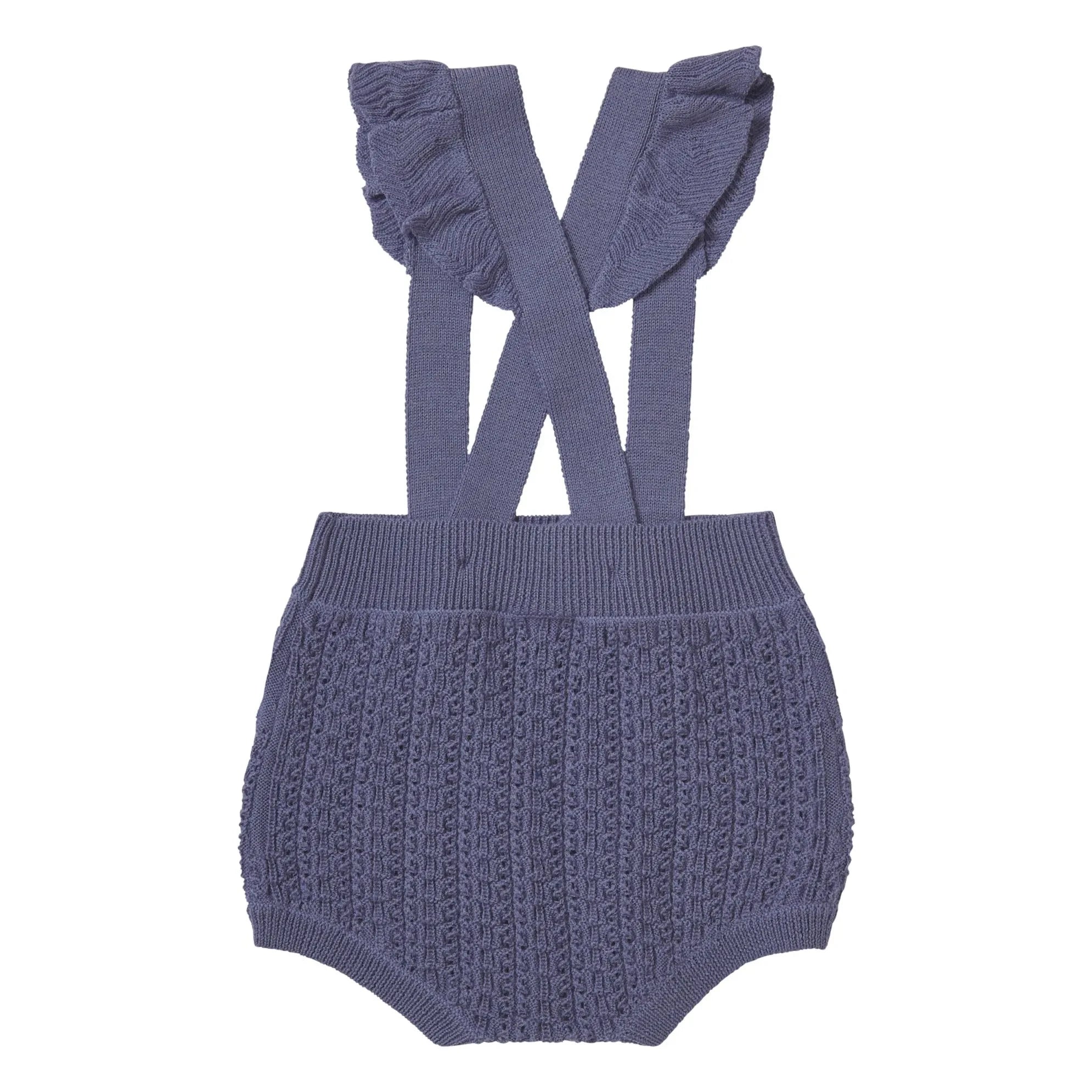 FUB - Lila organische Struktur, fein gestrickte Merinowolle