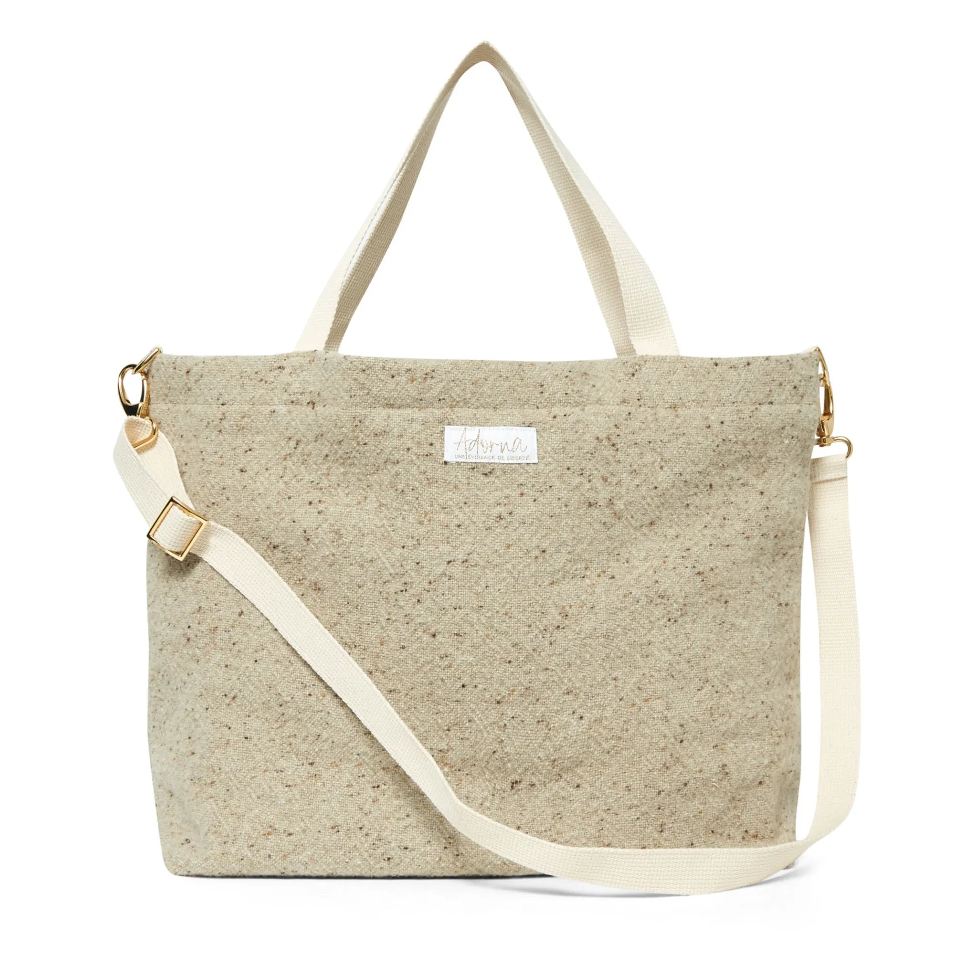 Adorna - Canvas-Taschenschultergurt | Ecru