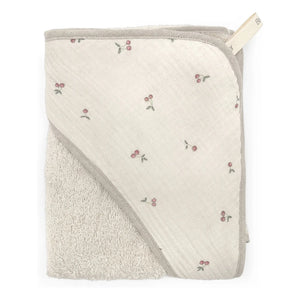 Babyshower - Kirschen Bademantel | Ecru