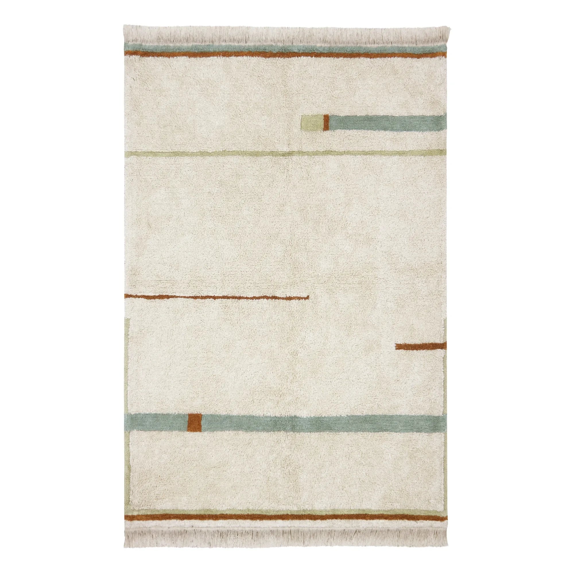 Lorena Canals - Teppich Lanes | Grau Blau