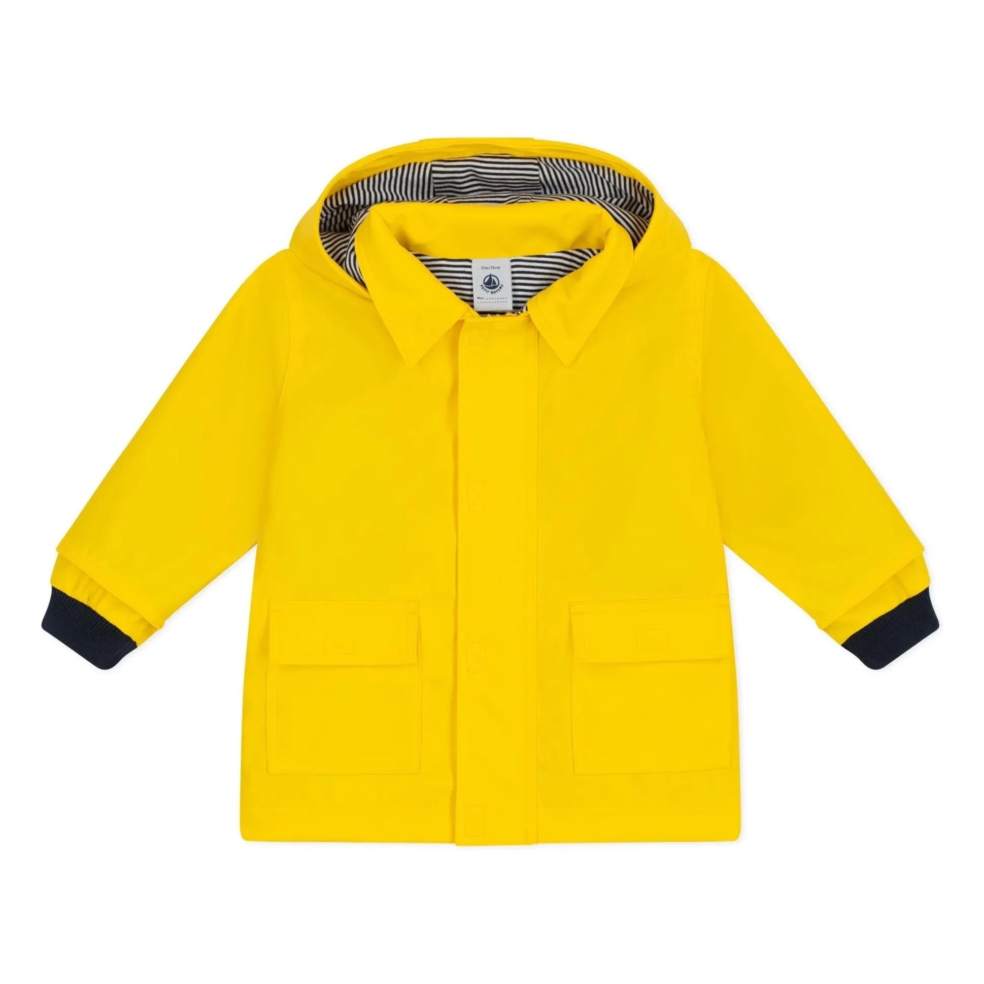 Petit Bateau - Regenjacke Kultiges Modell aus recycelten Fasern für Babys | Gelb