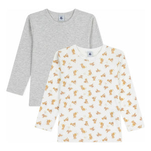 Petit Bateau - 2er-Set Cheetah T-Shirts | Weiß