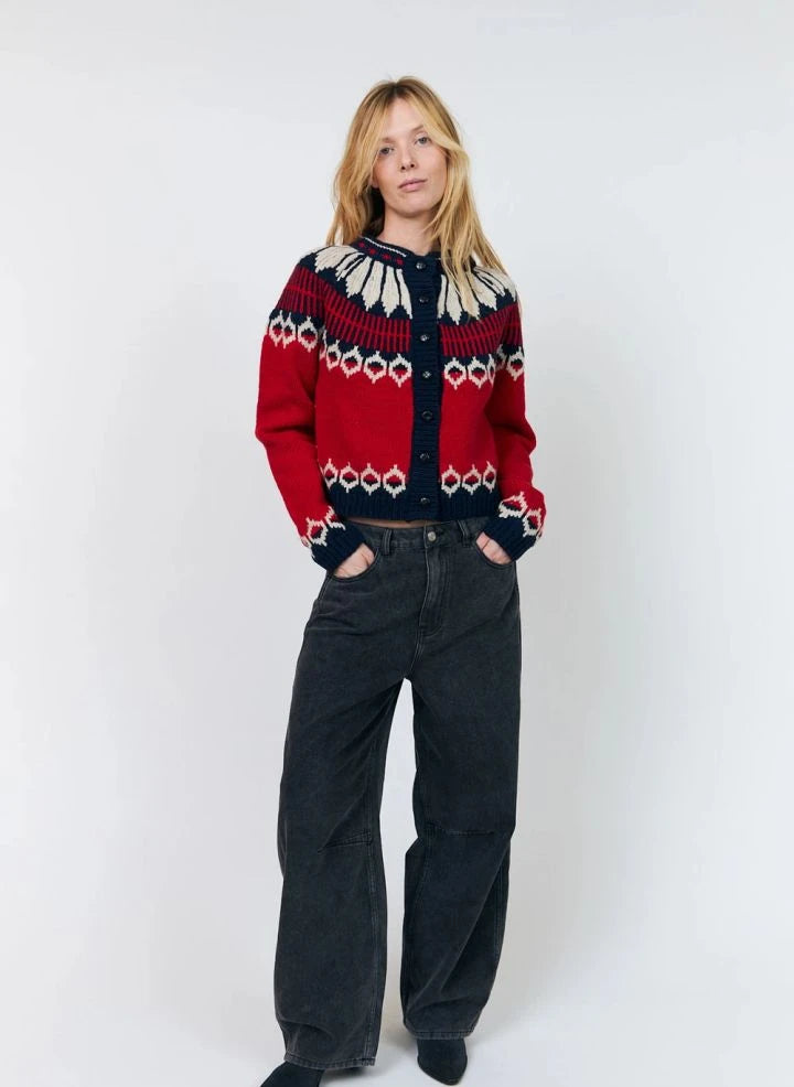 Lollys Laundry - Clare Wollcardigan | Rot