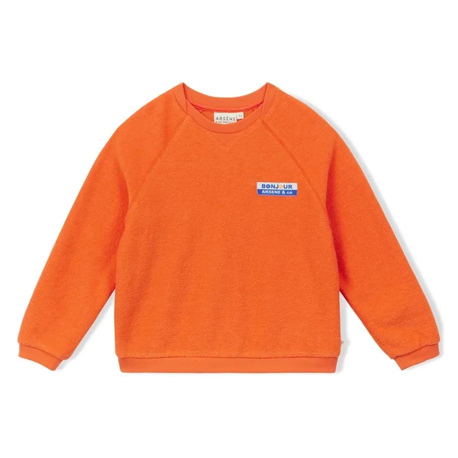 Arsène et Les Pipelettes - Frottee-Sweatshirt | Orange