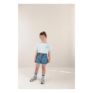 Jenest - Lizzy Love Bio-Baumwolle Crop T-Shirt | Hellblau