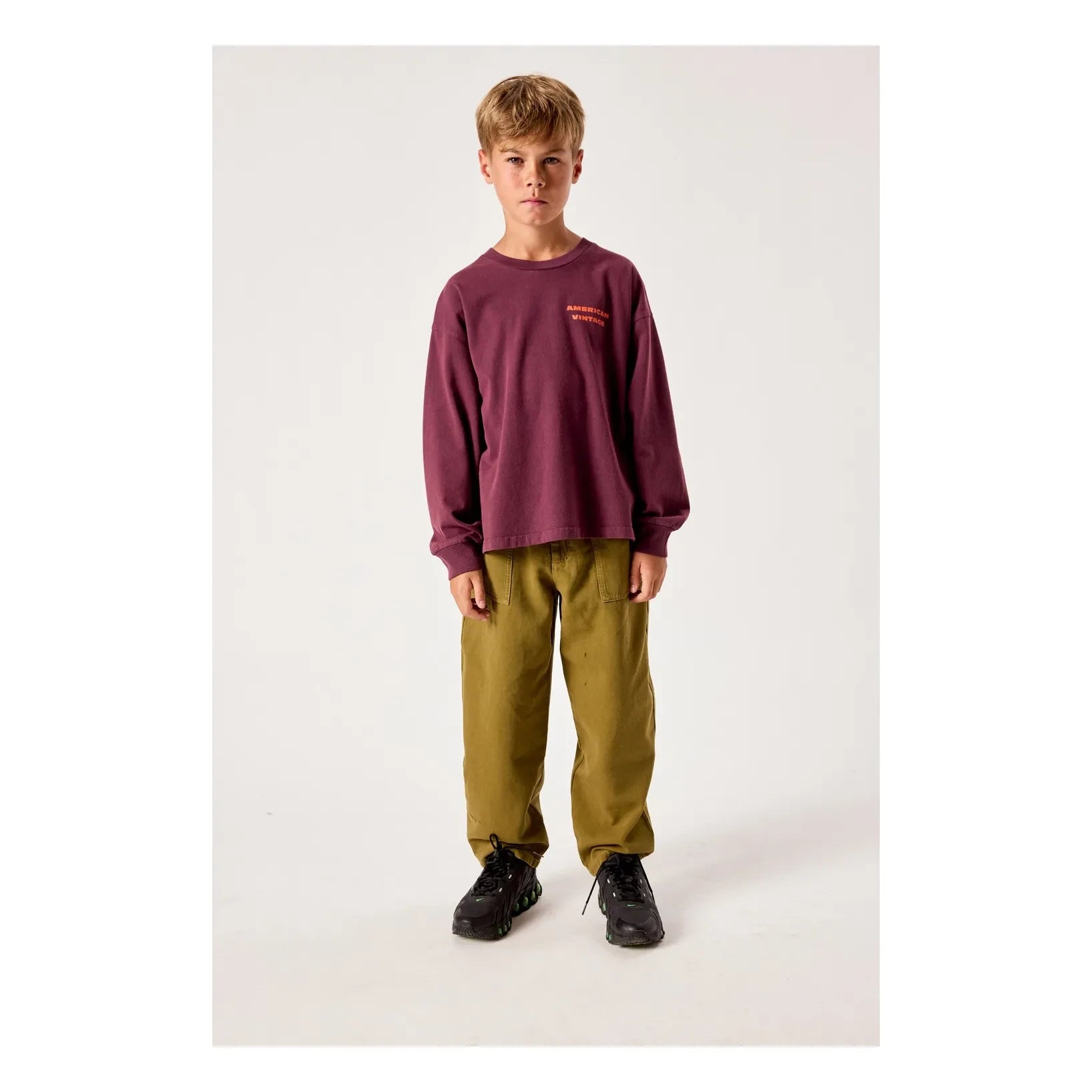 American Vintage - Fizvalley Cool Kids T-Shirt | Aubergine