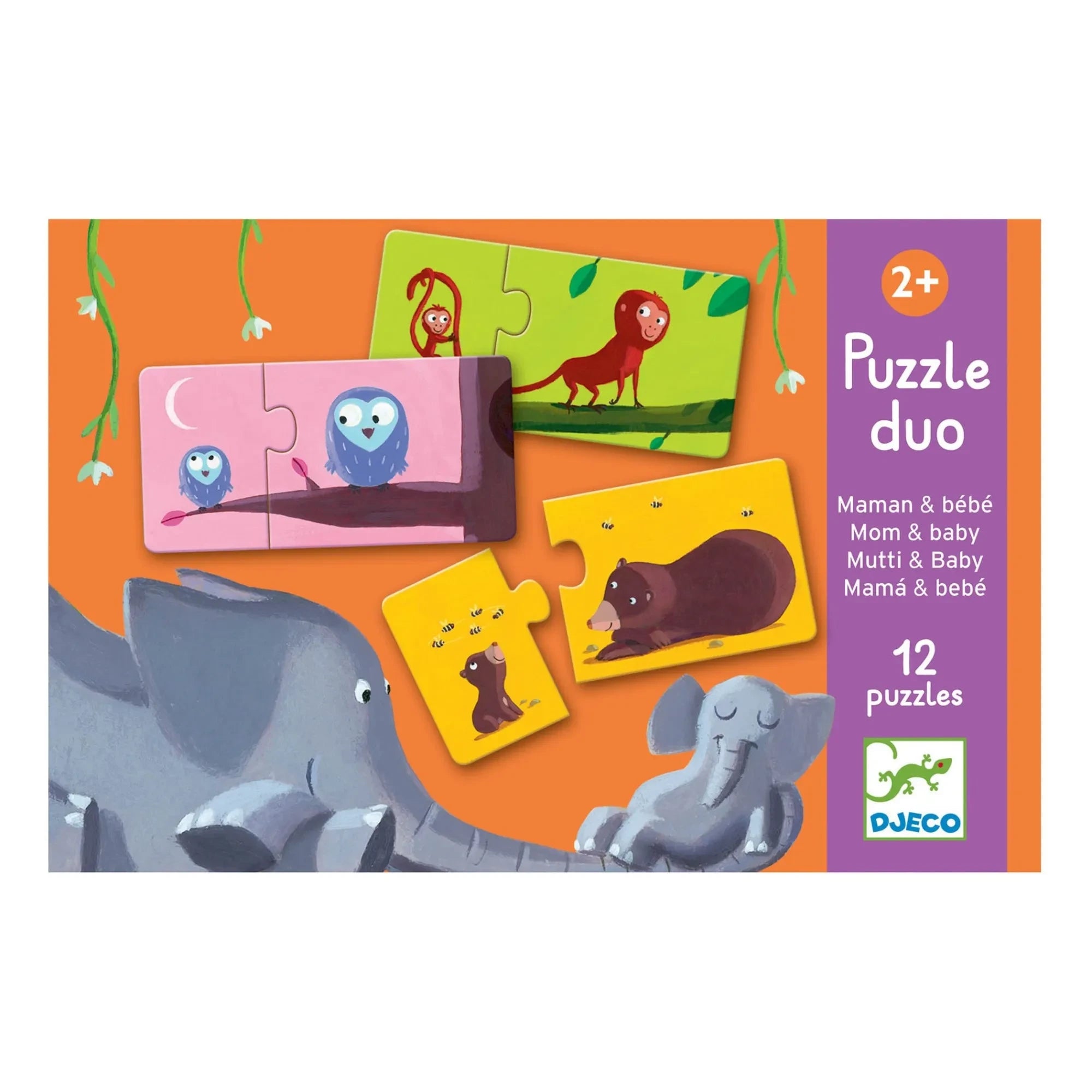 Djeco - Mutter und Baby Puzzle-Set