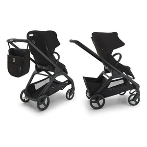Bugaboo - Bugaboo Dragonfly City Kinderwagen komplettes schwarzes Gestell | Taupe Braun