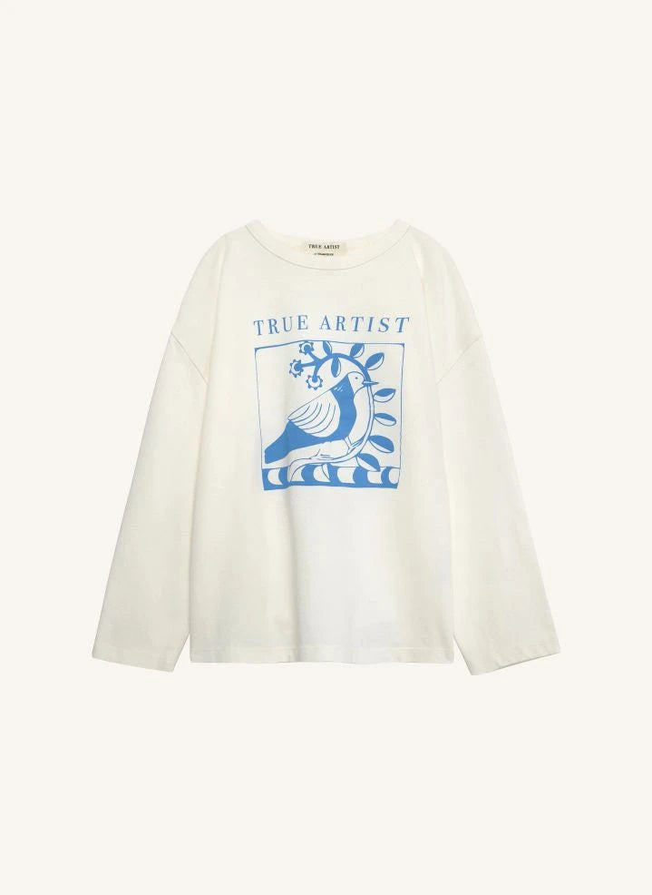 True Artist - Ex Libris Bio-Baumwoll-T-Shirt | Ecru
