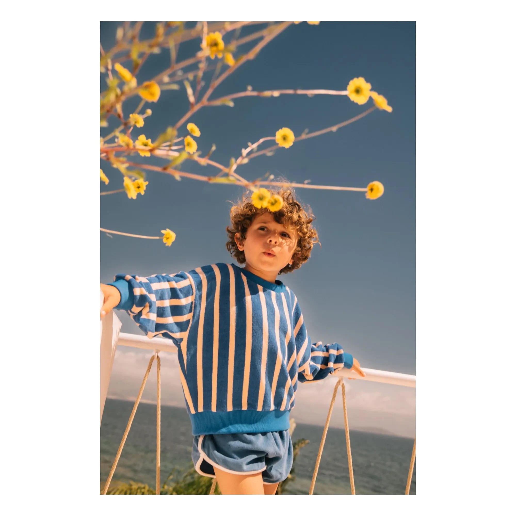 We Are Kids - Gestreiftes Sweatshirt aus Bio-Baumwolle | Blau