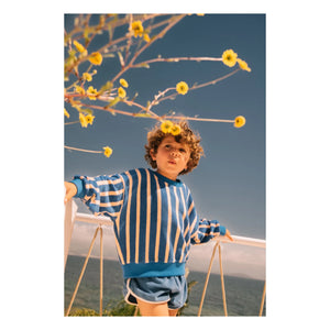 We Are Kids - Gestreiftes Sweatshirt aus Bio-Baumwolle | Blau