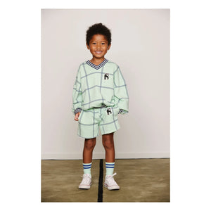 Mini Rodini - Karierte Shorts aus Bio-Baumwolle | Grün