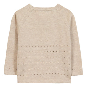 Tartine et Chocolat - melierte Strickjacke | Beige