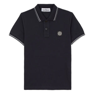 Stone Island - Marineblaues Polo-Logo