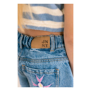 Jenest - Lilou Bio-Baumwoll-Denim-Shorts | Blau