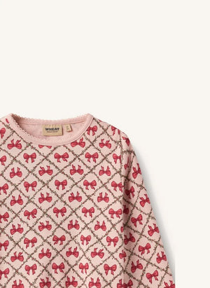 Wheat - Mila Bio-Baumwoll-Pyjama-Knoten | Puderrosa